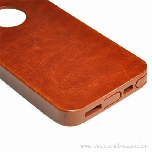 Leather Coated TPU cellphone case for new iPhone 5S